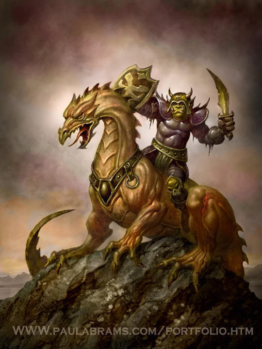 Goblin Dragon Rider by PaulAbrams on DeviantArt