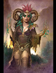 Druid Sorceress by PaulAbrams