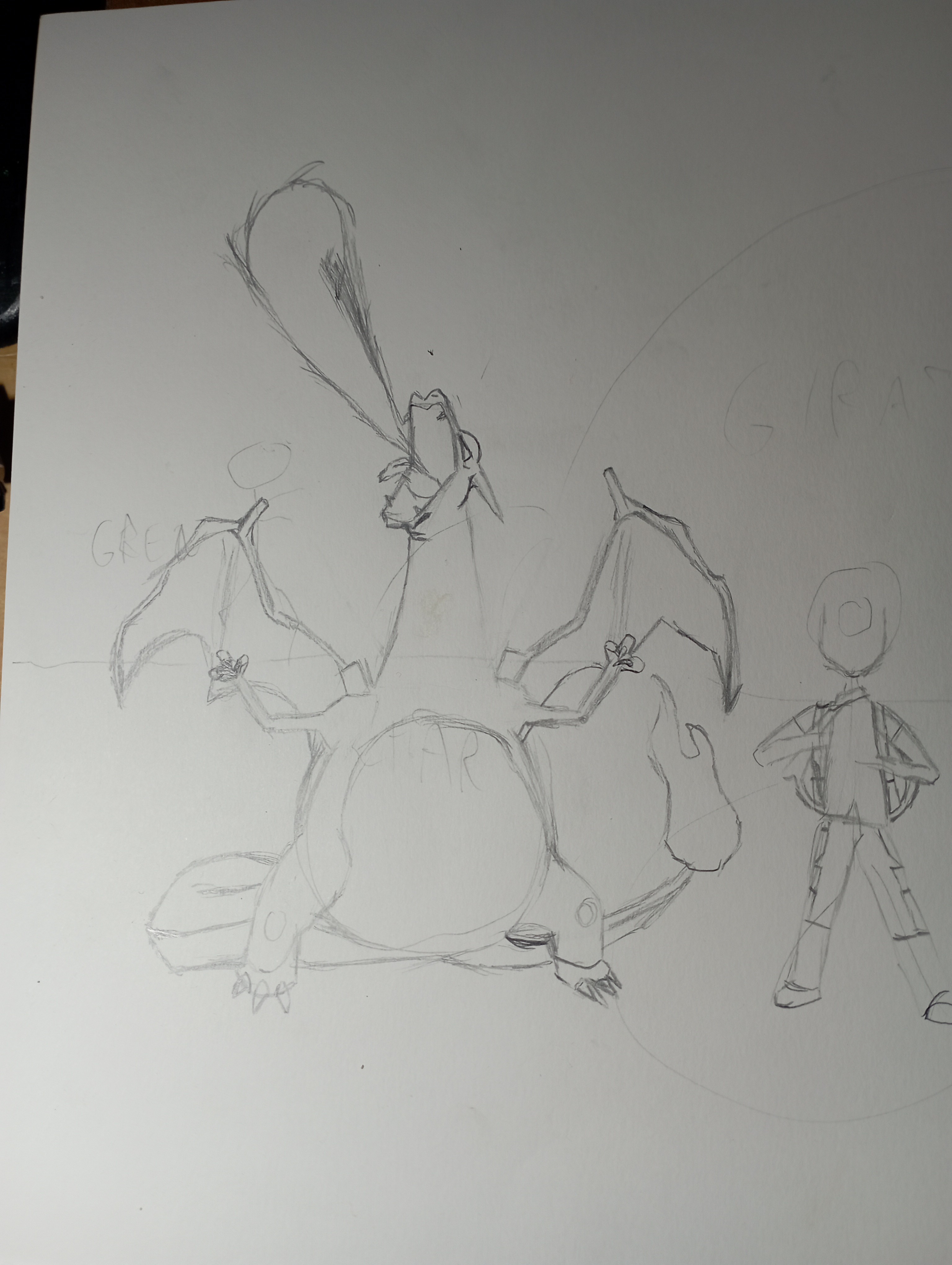 Charizard Writing Charizard sketch! by DrBeroni17 on DeviantArt