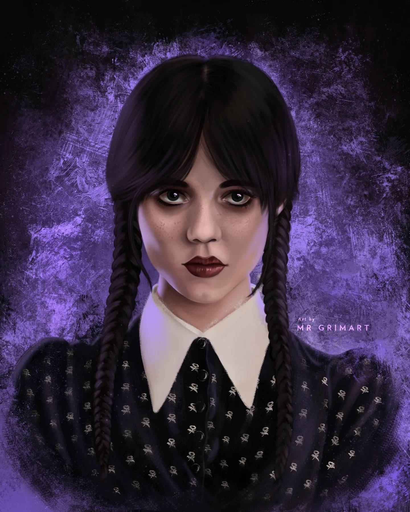 Wednesday Deviantart Wednesday Addams Fanart by Mrgrimart on DeviantArt
