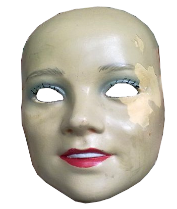 Creepy dollhead PNG STOCK