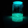 Third photo of glowing jar