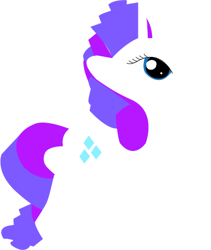 Rarity Cutout Vector