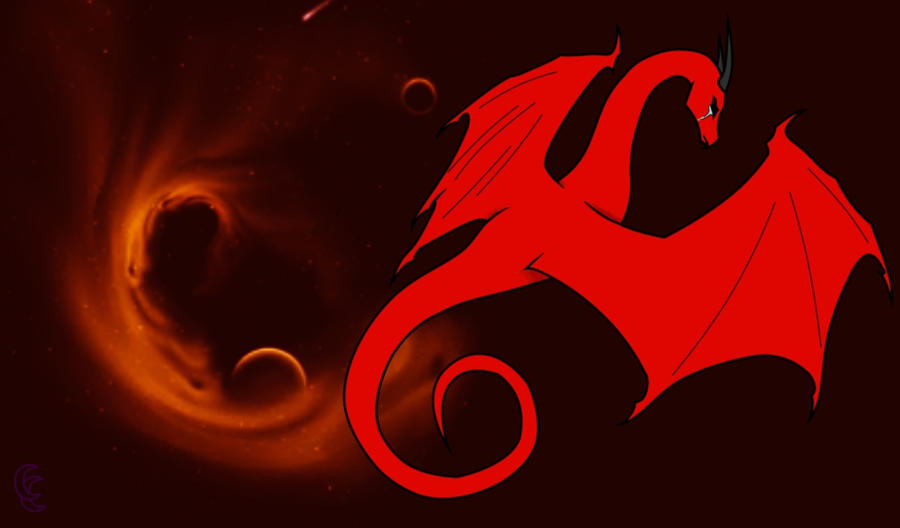 sad red dragon wallpaper