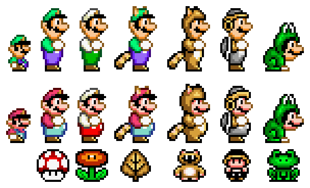 Tutti i personaggi di Super Mario by Luk3g4m3 on DeviantArt