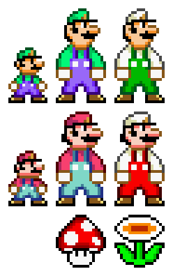 Super Mario Bros. NES Characters Super Mario World by MarioGamer644 on ...