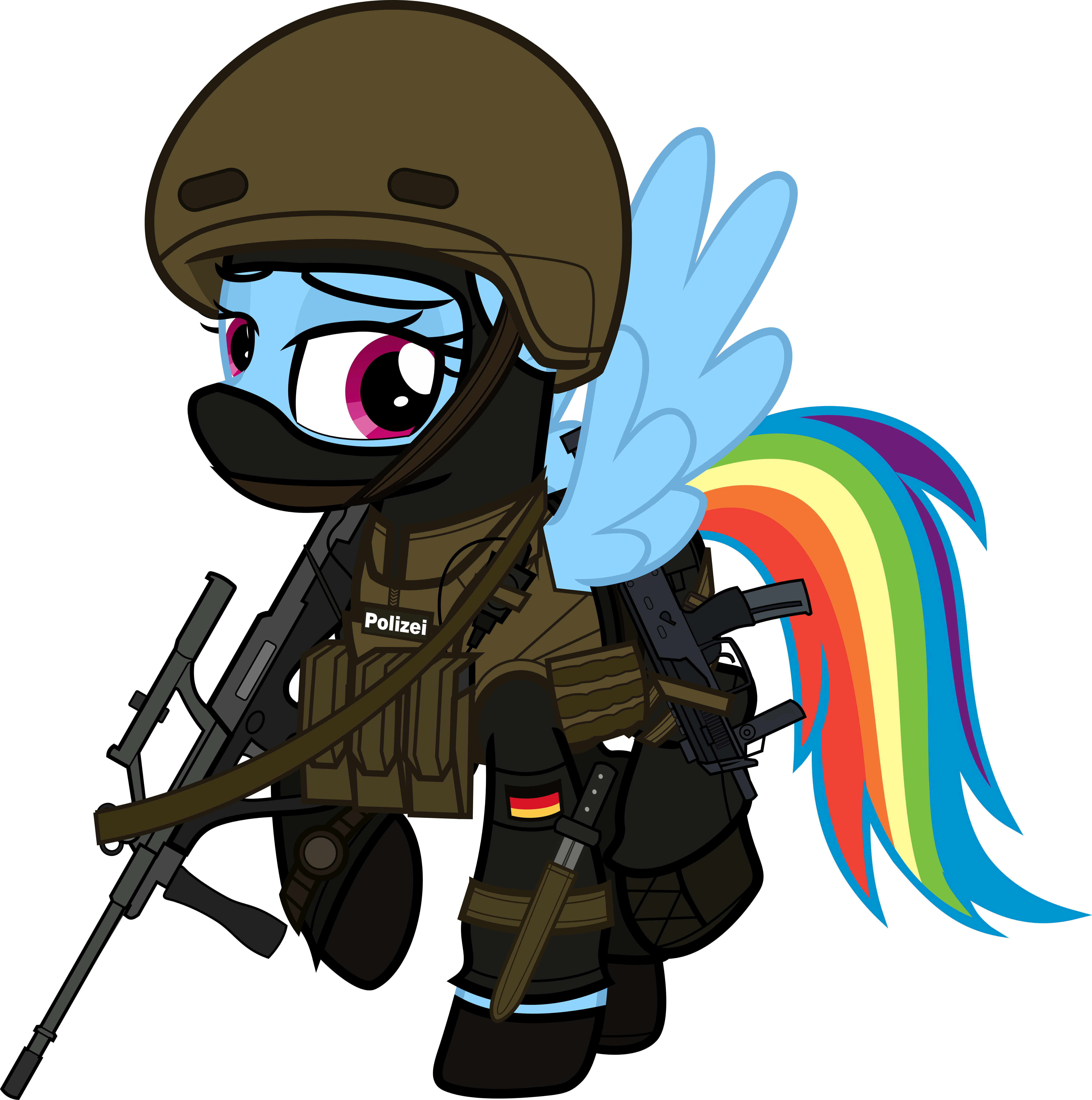 Police Ponies: Rainbow Dash - GSG9