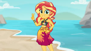 Sunset on the beach
