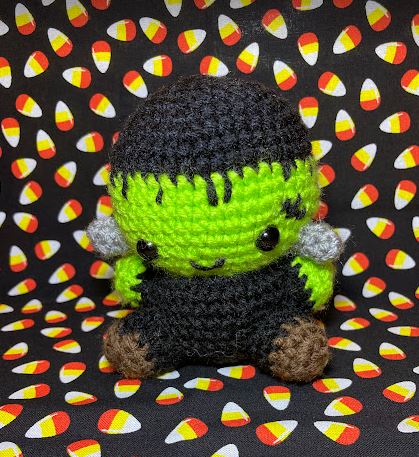 Crochet Halloween Amigurumi Frankenstein