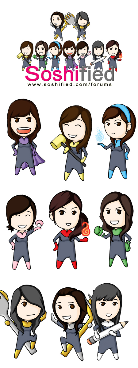 SoShi Rangers Stickers