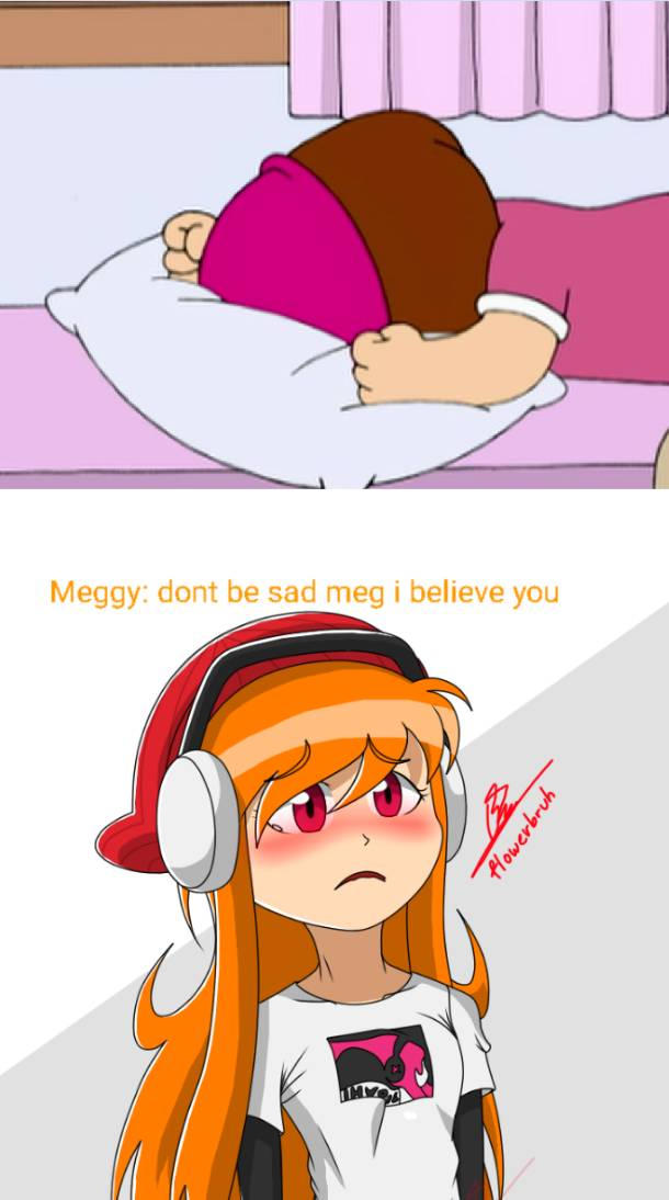 Meg Crying Deviantart Meggy she feel sad for meg griffen by Alphaplayer64 on DeviantArt
