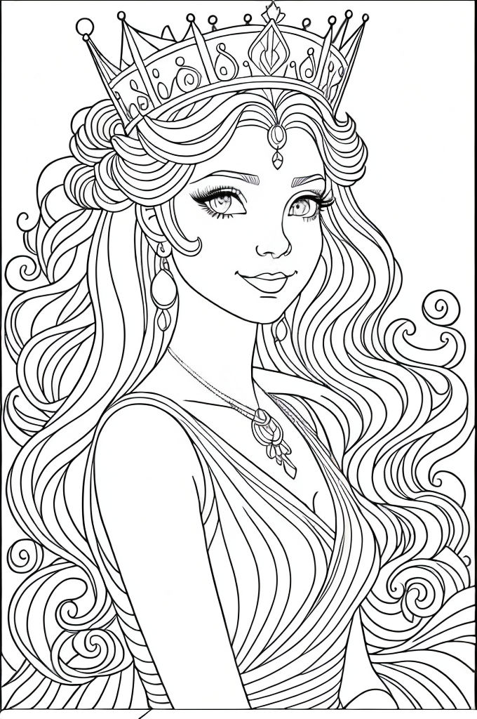 Princess Line Art (F2U) by Xillaria on DeviantArt