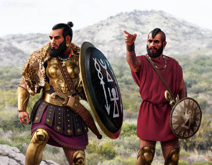 Carthaginian officer and Libyan mercenary