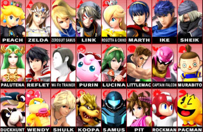 SM4SH Fighters