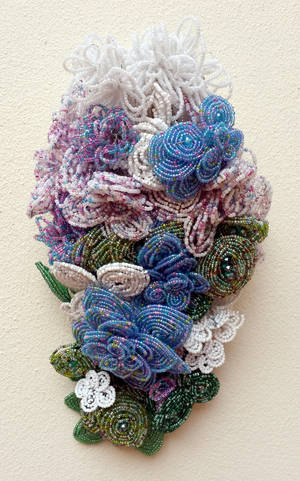 Beaded Cascade Bridal Bouquet by EverAfterArtisanry Beaded Cascade Bridal Bouquet by EverAfterArtisanry