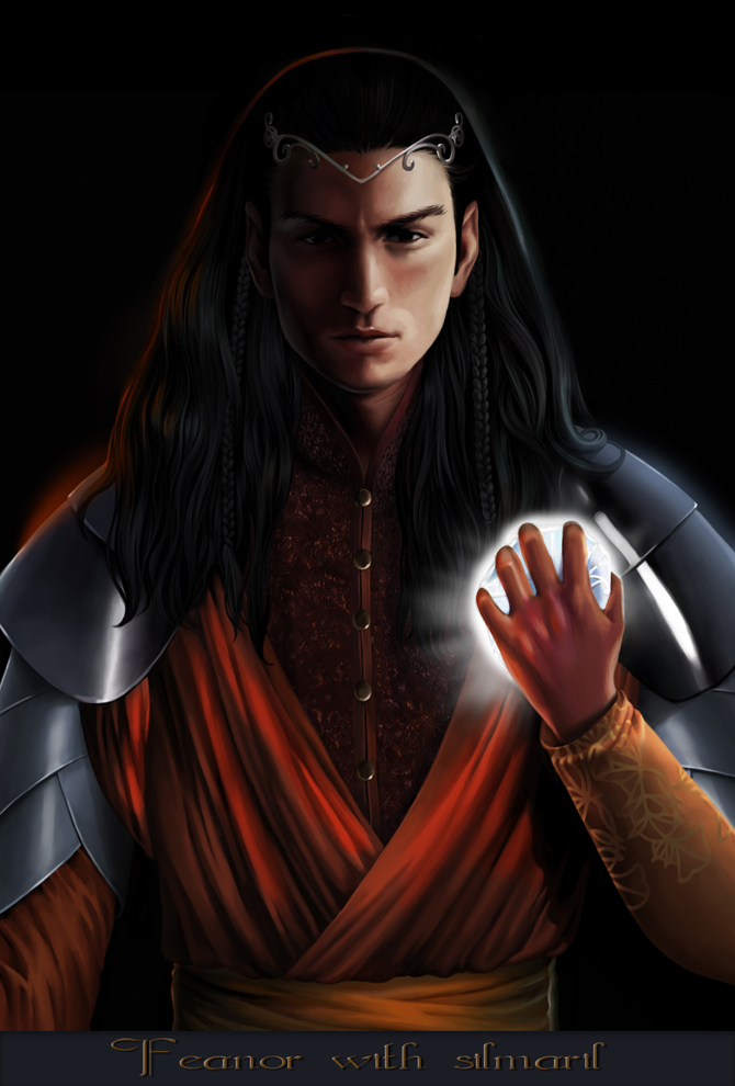 Feanor with silmaril