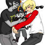 Homestuck - Sollux x Dave + Dammek family nap