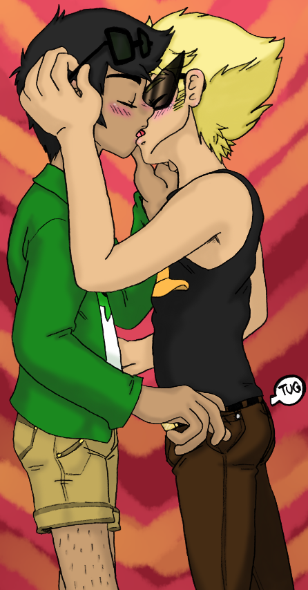 Homestuck - Jake x Dirk kissu