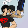 Young Justice - Conner x Dick acrobat kiss