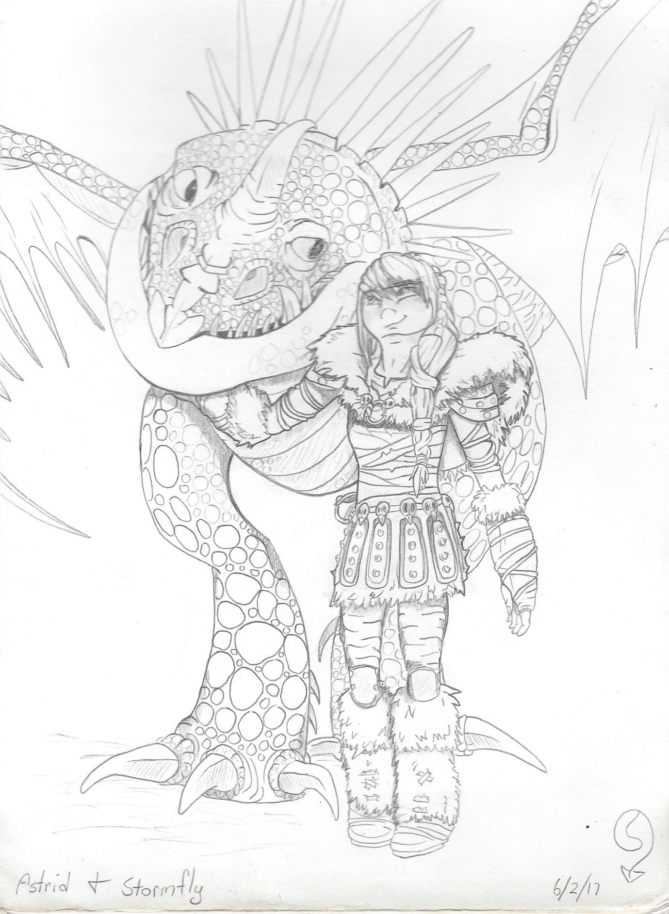 How To Train Your Dragon 2 Astrid And Stormfly Drawing how-to-train-your-dragon-2-astrid-and-stormfly-drawing