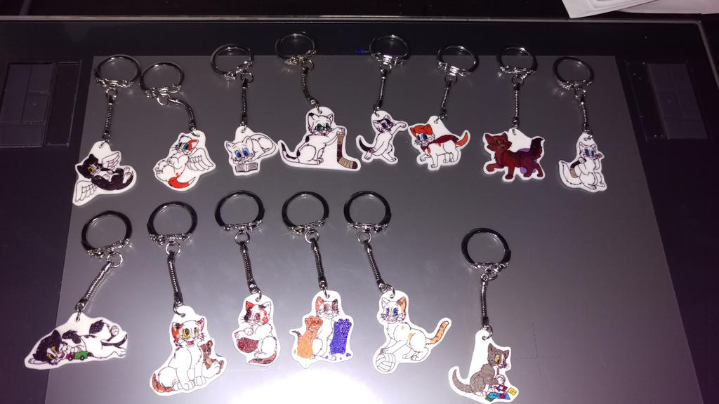 A Bunch of Key Chain commissions by allissajoanne4 on DeviantArt