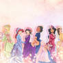 Vintage Princesses wallpaper