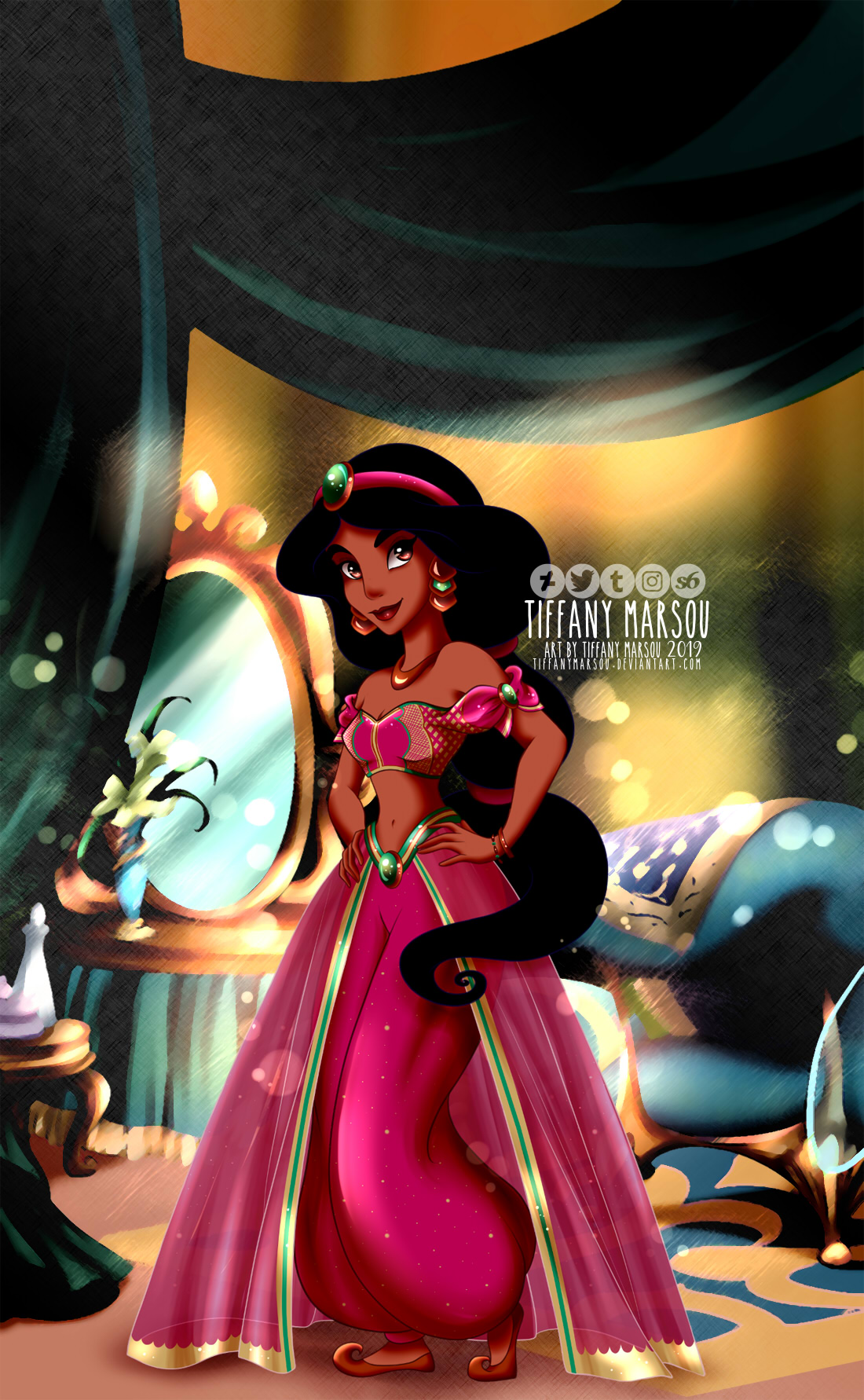 princess jasmine in a dress NEW DISNEY PARKS PLAYSET UP SET W RAJAH & IAGO! S50 Jewelry Set Disney Christmas Ornament - Jasmine