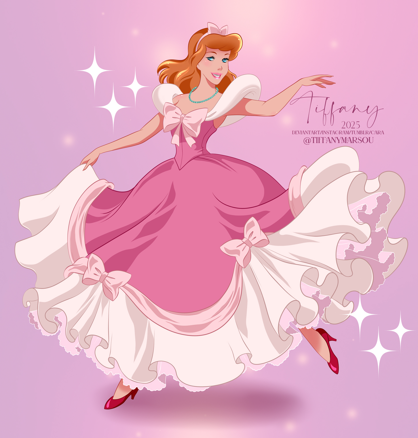 cinderella in pink dress Cinderella in pink dress