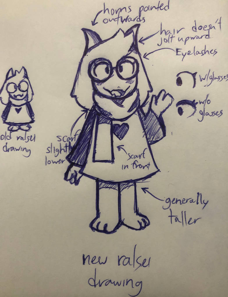Simple Ralsei Drawing How I draw Ralsei now by WedgeCreates on DeviantArt