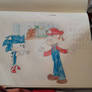 Sonic and Mario having a friendly game