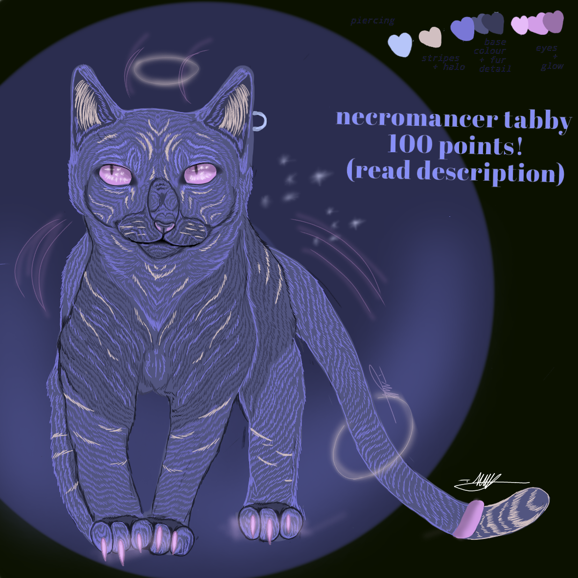 Necromancer tabby adoptable~read desc~ OPEN