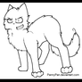 Angry/Insane Cat Lineart