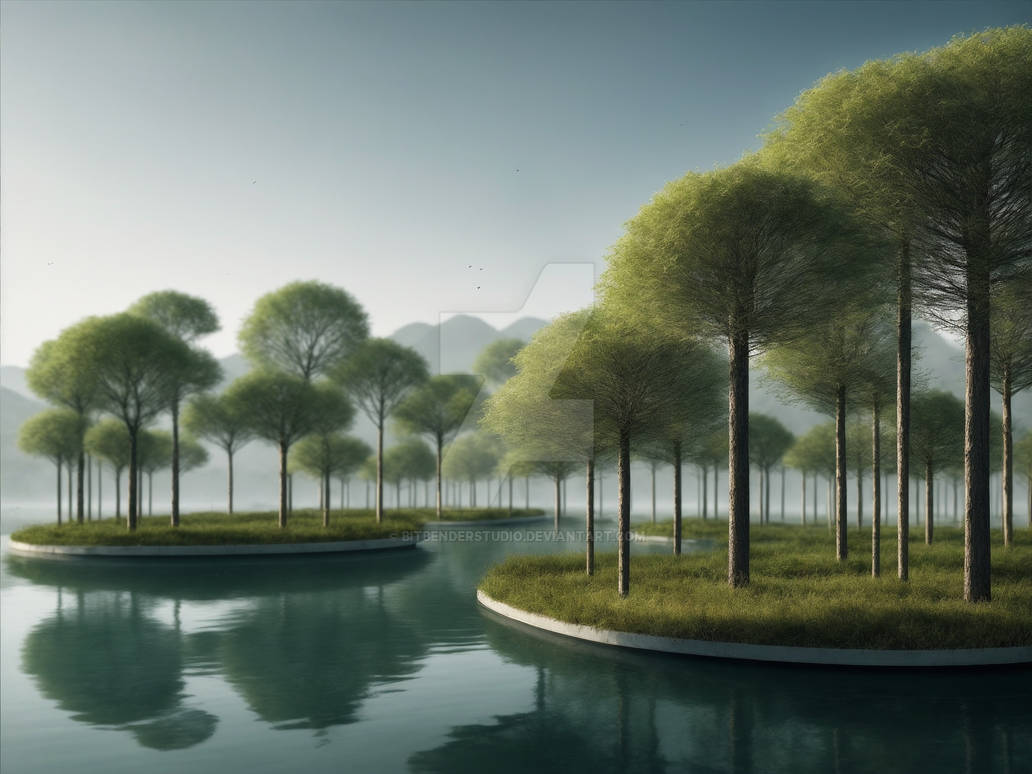 WALLPAPER #3 - BioTech Oasis by BitBenderStudio on DeviantArt