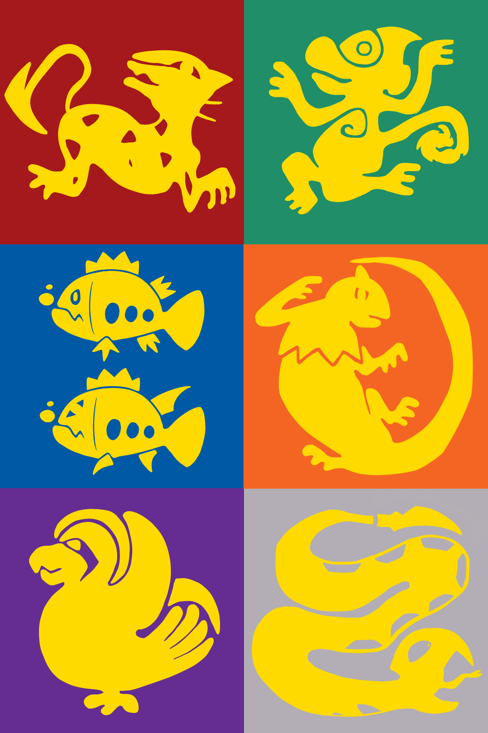 Pokemon Legends of The Hidden Temple Team Emblems