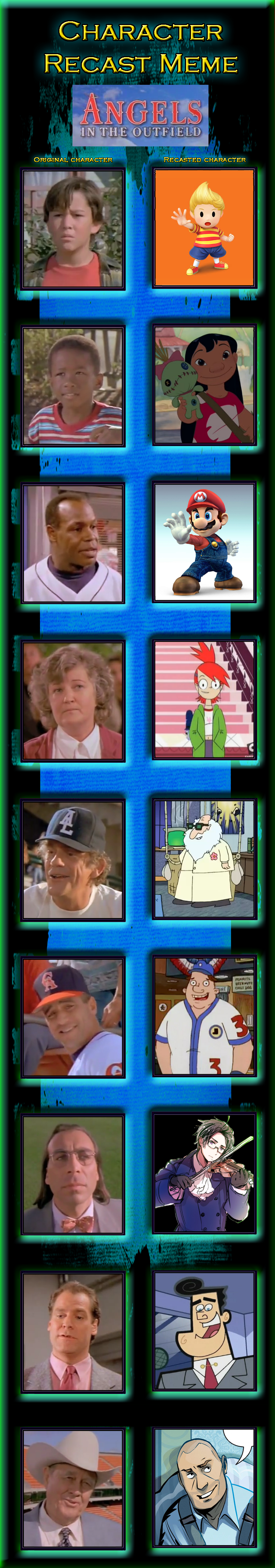 Character Recast Meme - Angels in the Outfield