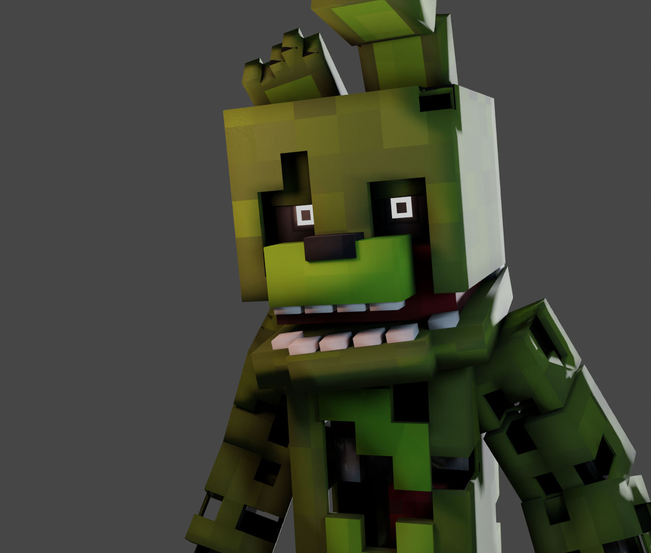 Springtrap FNAF MC Rig for blender by ElPay013 on DeviantArt