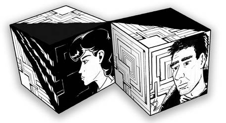 Blade Runner Papercraft Cube
