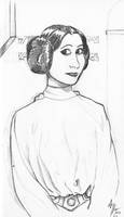 Star Wars sketch - Princess Leia on the Tantive IV