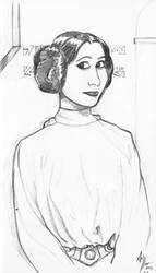 Star Wars sketch - Princess Leia on the Tantive IV