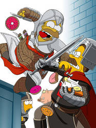 Homer Assassins Creed