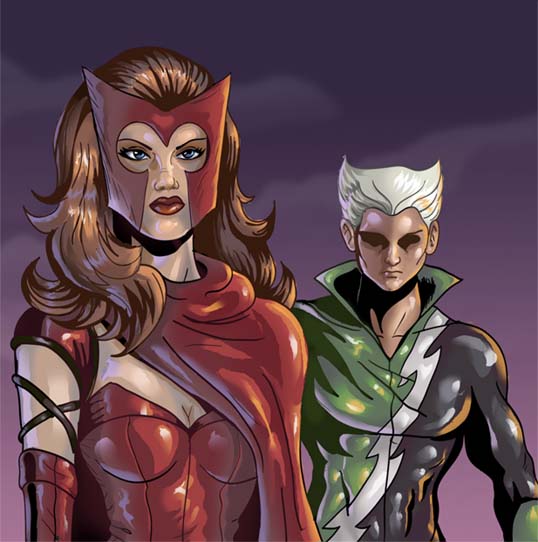 Scarlet Witch and Quicksilver by Serge80 on DeviantArt