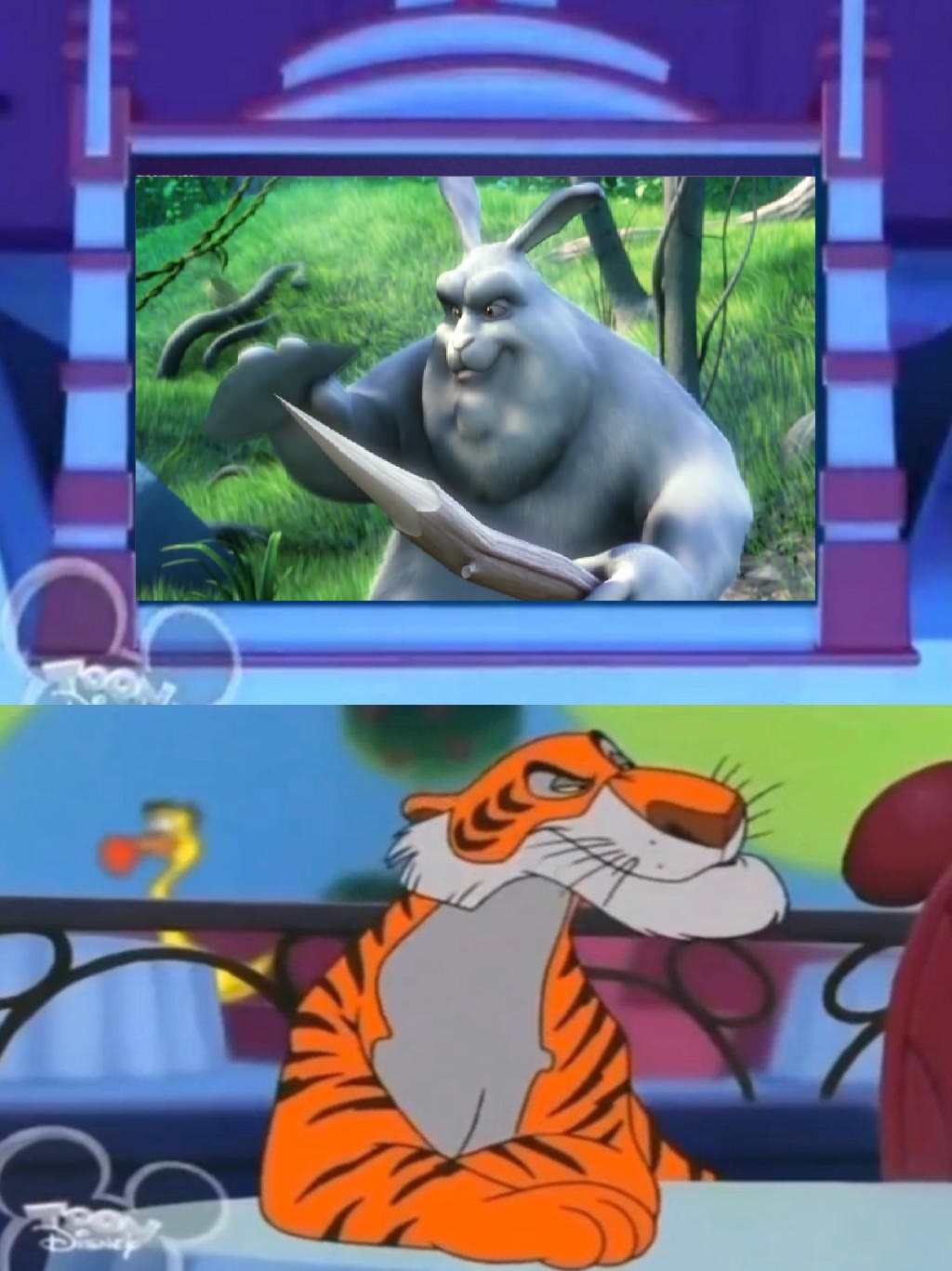 Shere Khan watching Big Buck Bunny by Yakob1994 on DeviantArt