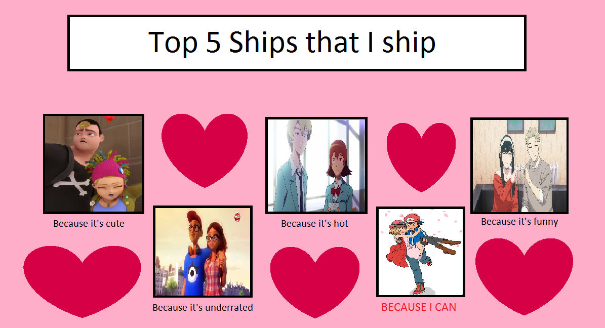 Top 5 Ships That I Ship By Yakob1994 On Deviantart Top 5 Ships That I Ship By Yakob1994 On Deviantart
