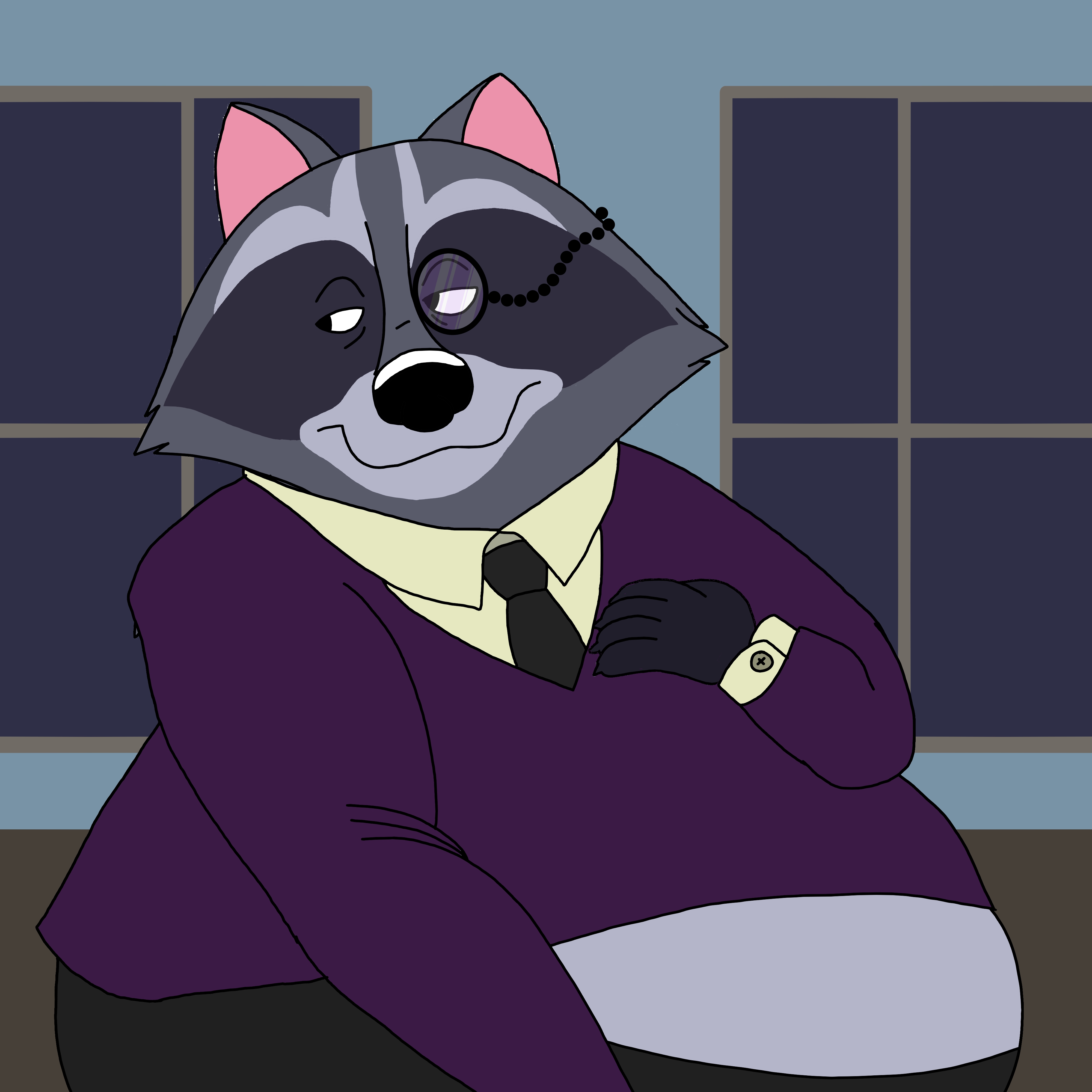 Fat Rich Raccoon by RichardPoison123 on DeviantArt