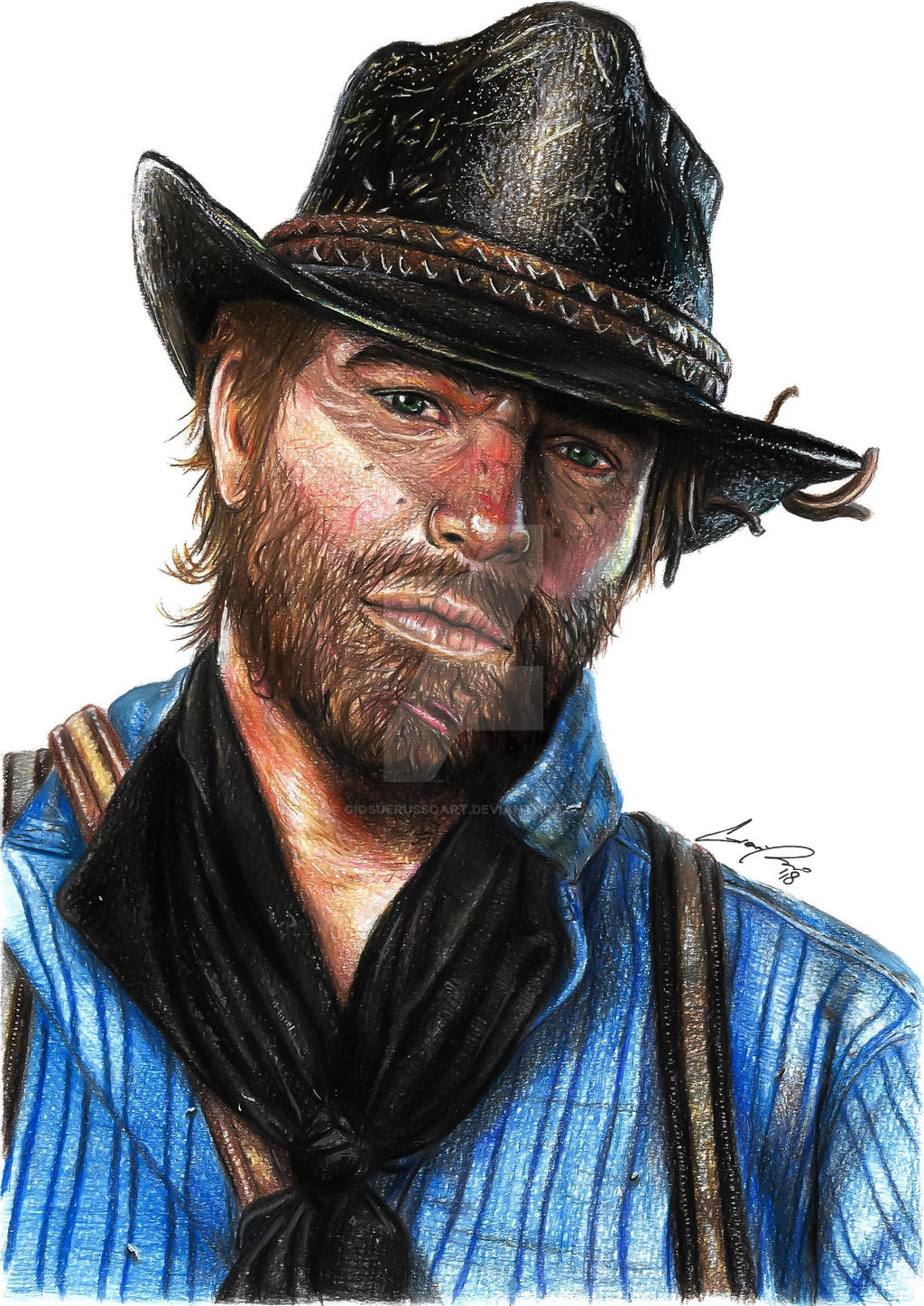 Arthur Morgan (Red Dead Redemption 2) Sketch by DinkyDoodlesArt on  DeviantArt
