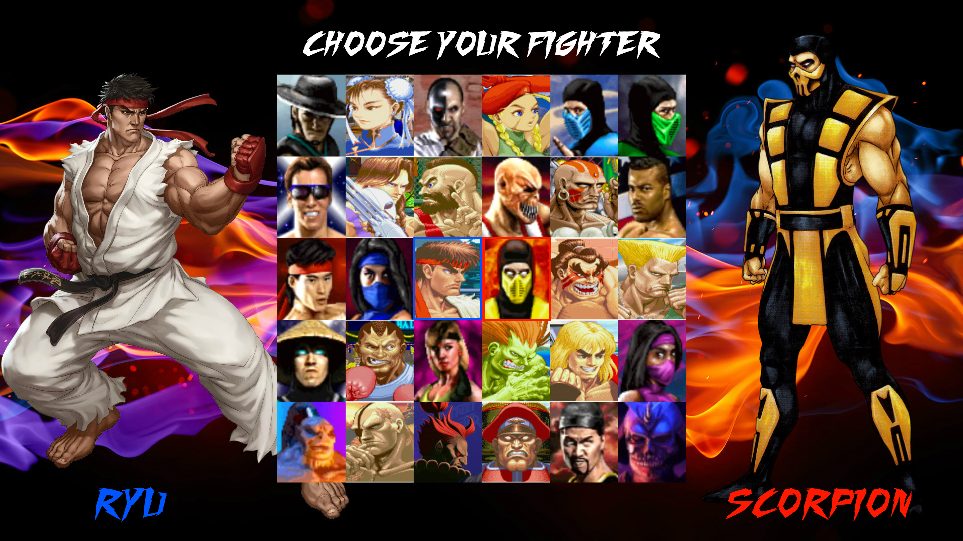 Mortal Kombat vs Street Fighter 