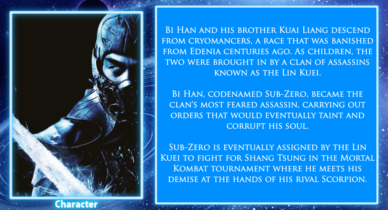 Sub-Zero in the 'Mortal Kombat' Movie is Bi-Han and the Villain