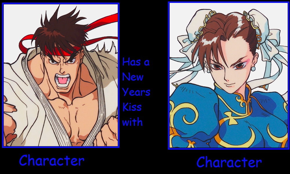 Chun Li And Ryu R Ryu's New Years kiss with Chun-Li by RyuKangLivesAgain on DeviantArt