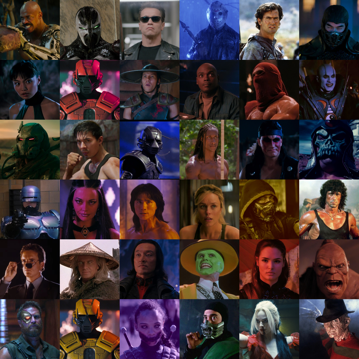 Movie Character With Roster Mortal Kombat: The Movie - the game (full roster) by RyuKangLivesAgain ...
