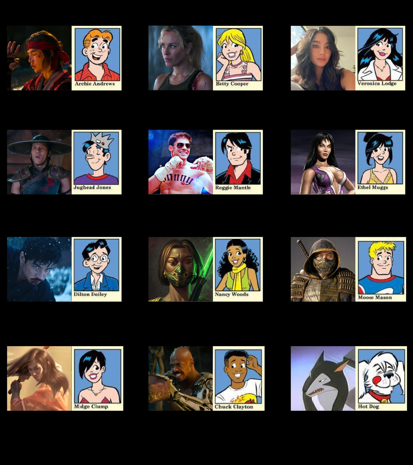 Mortal Kombat (roleplay) + Archie comparison by RyuKangLivesAgain on ...